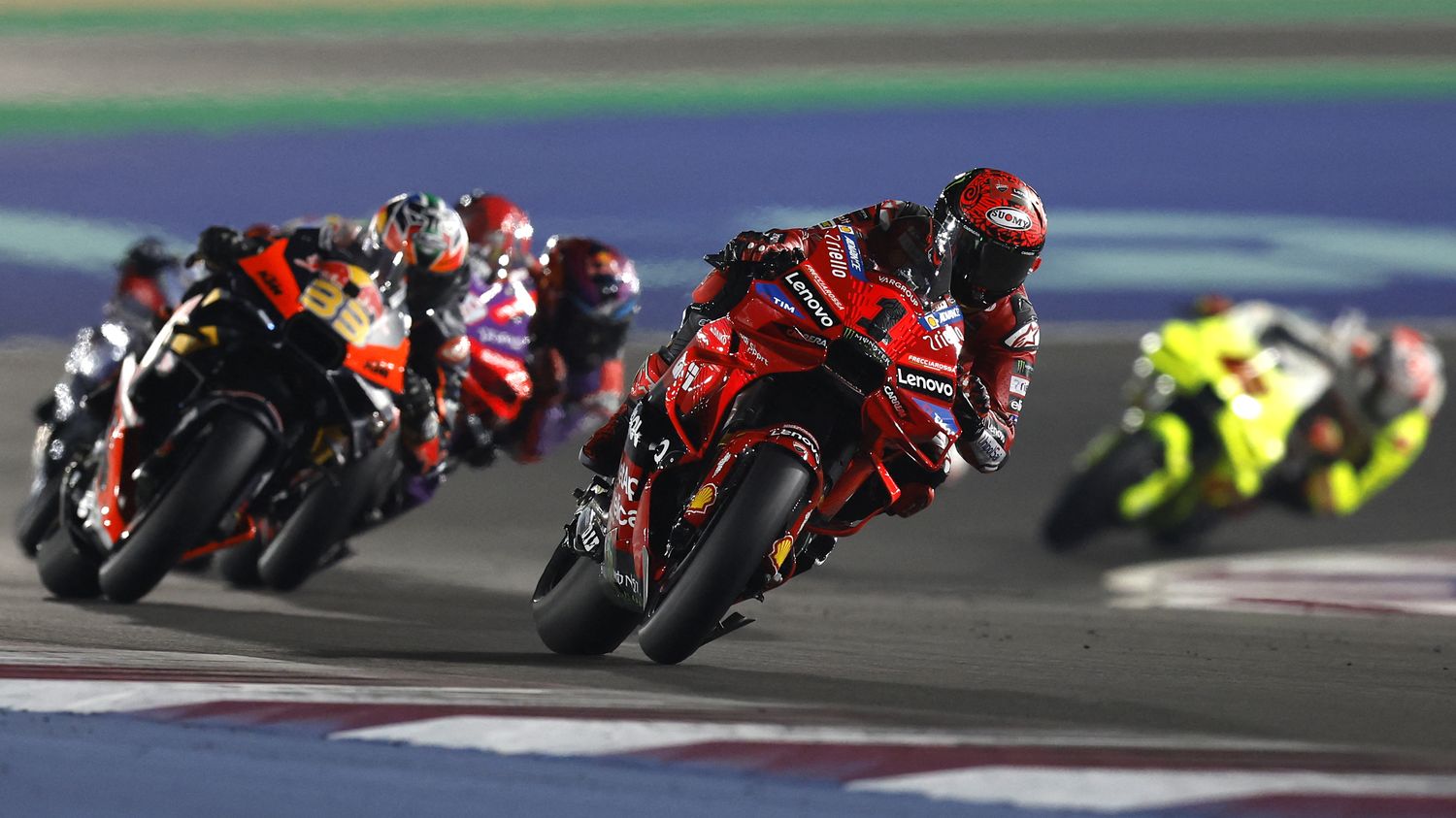 MotoGP: untouchable, Francesco Bagnaia won the first GP of the season in Qatar, Frenchmen Quartararo and Zarco outside the top 10