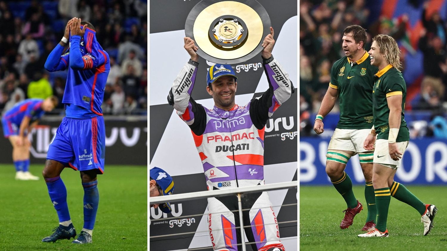South Africa joins New Zealand in final, Zarco's glory day, another disaster for OL... Weekend sports recap