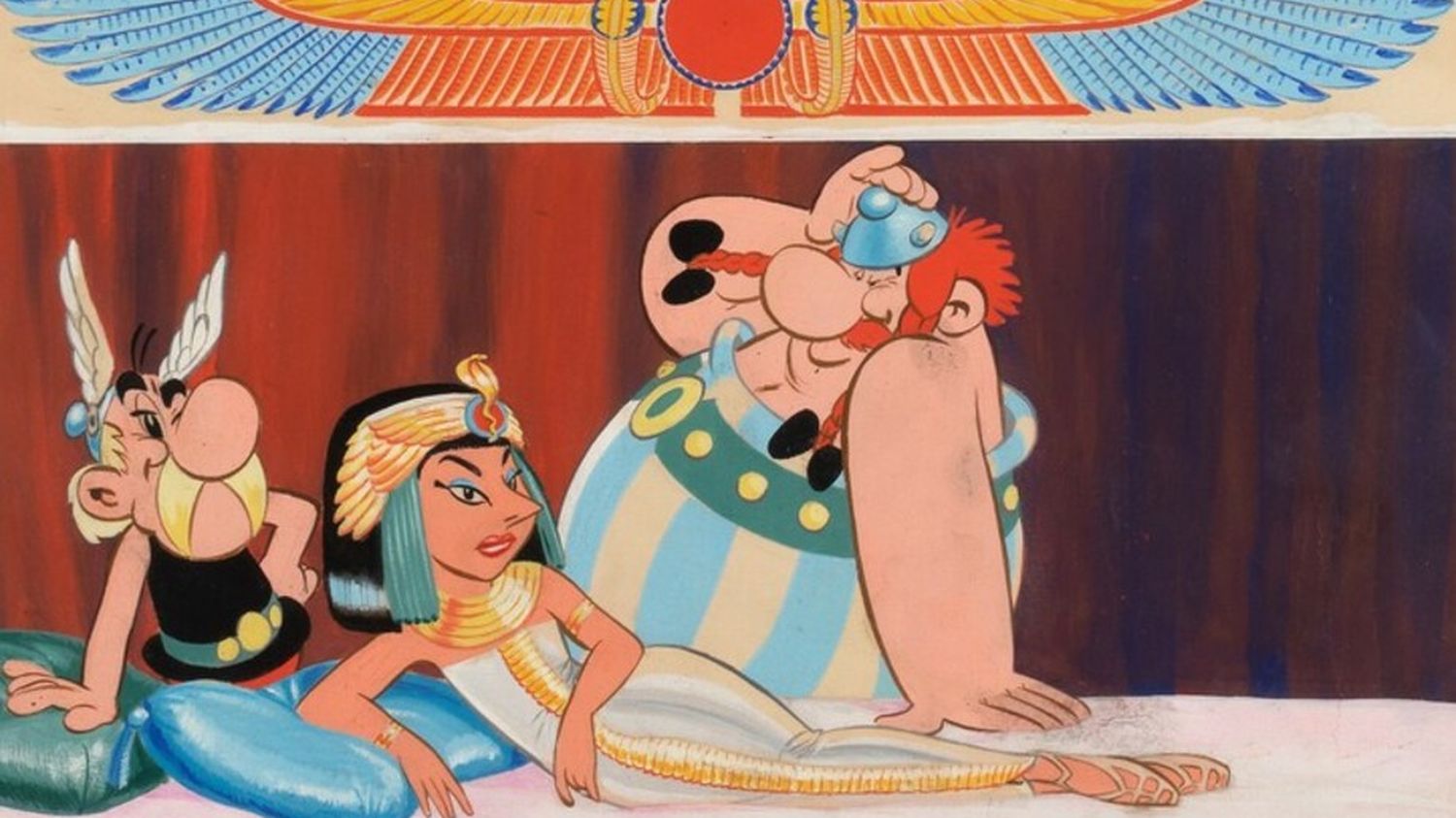The original cover of "Asterix and Cleopatra", put up for auction despite complaints from Uderz's daughter, did not find a buyer